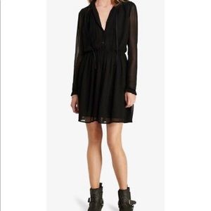 Denim & Supply RL Velvet Trim Sheer Dress